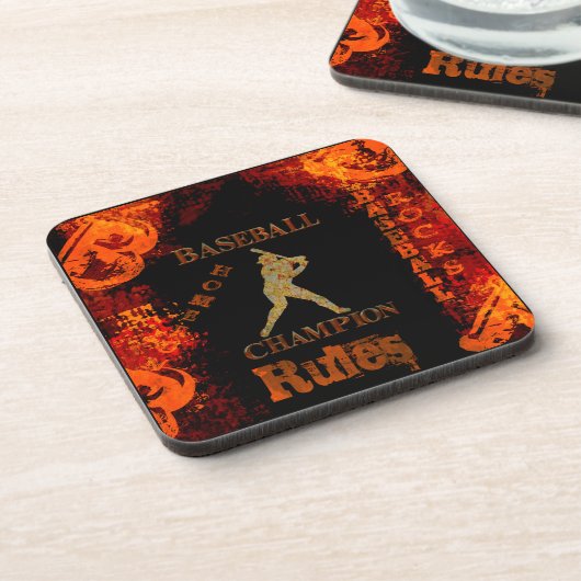 Baseball Getränkeuntersetzer (Linke Seite)