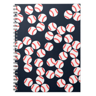 Baseball-gewundenes Notizbuch Notizblock