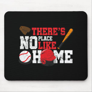 Baseball gibt es keinen Ort wie Zuhause Ball Bat G Mousepad