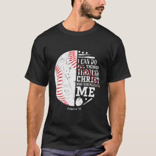 Baseball gibt Teen Boys Men Kinder Christliche Rel T-Shirt