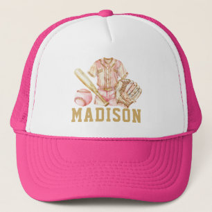 Baseball Girl Birthday Truckerkappe