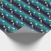 Baseball Girls Softball Weihnachten Geschenkpapier (Ecke)