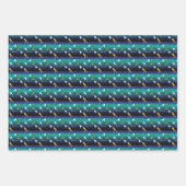 Baseball Girls Softball Weihnachten Geschenkpapier Set (Vorderseite)