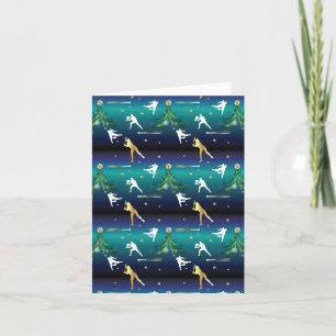 Baseball Girls Softball Weihnachten Karte