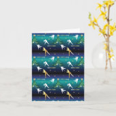 Baseball Girls Softball Weihnachten Karte (Gelbe Blume)