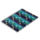 Baseball Girls Softball Weihnachten Notizblock (Linke Seite)