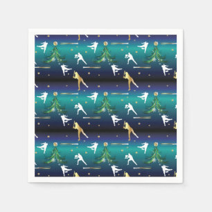 Baseball Girls Softball Weihnachten Serviette