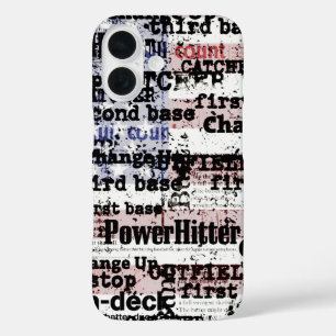 Baseball Glory   Verblasste grunge amerikanische F iPhone 16 Hülle
