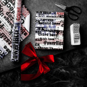 Baseball Glory | Verblasste grunge amerikanische F Geschenkpapier