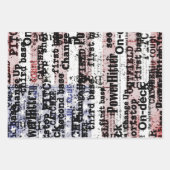 Baseball Glory | Verblasste grunge amerikanische F Geschenkpapier Set (Vorderseite 3)