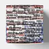 Baseball Glory | Verblasste grunge amerikanische F Geschenkschachtel (Oben)