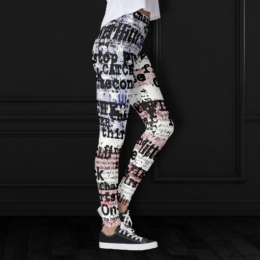 Baseball Glory | Verblasste grunge amerikanische F Leggings