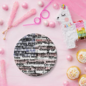 Baseball Glory | Verblasste grunge amerikanische F Pappteller (Party)