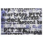 Baseball Glory | Verblasste grunge amerikanische F Stoff (Fat Quarter (45,7 x 55,9 cm))