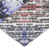 Baseball Glory | Verblasste grunge amerikanische F Tischdecke (Schrägansicht)