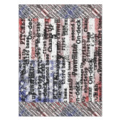 Baseball Glory | Verblasste grunge amerikanische F Tischdecke (Vorderseite)