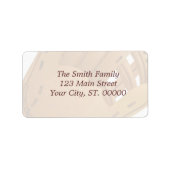 Baseball Glove Adressaufkleber (Vorne)