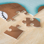 Baseball Glove Ball & Boy Name Muster Sport Thema Puzzle (Seite)