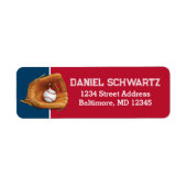 Baseball, Glove Bar Mitzvah Rücksendeadresse (Vorne)