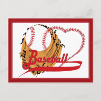 Baseball Glove & Baseball Heart