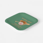 Baseball Glove Batting Fifty Men's 50th Birthday Pappteller (Gewinkelt)