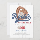 Baseball Glove Einladung zum ersten Geburtstag (Vorderseite)
