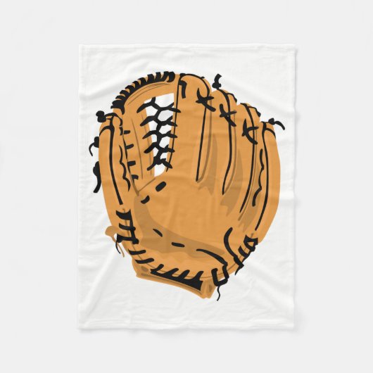 Baseball Glove Fleecedecke (Vorderseite)