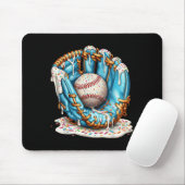Baseball Glove Ice Cream Drip With Sprinkles Men B Mousepad (Mit Mouse)