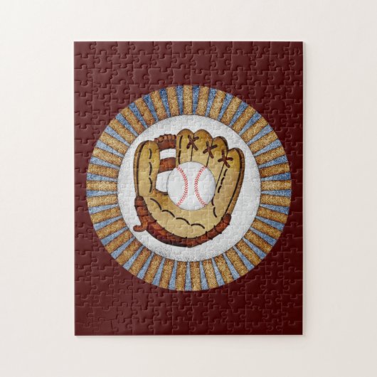 Baseball Glove Jigsaw Puzzle - Sportthemenspiele (Vertikal)