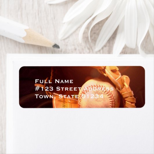 Baseball Glove Mailing Labels (Insitu)