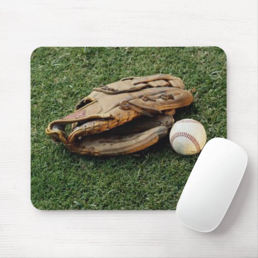 Baseball & Glove Mousepad (Mit Mouse)