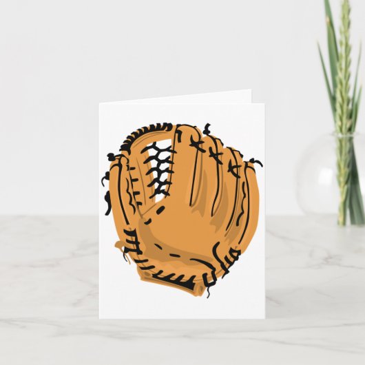 Baseball Glove Note Cards Karte (Vorderseite)