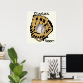Baseball & Glove Poster (Heimbüro)