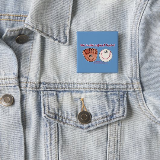 Baseball Glove Team Button (Beispiel)