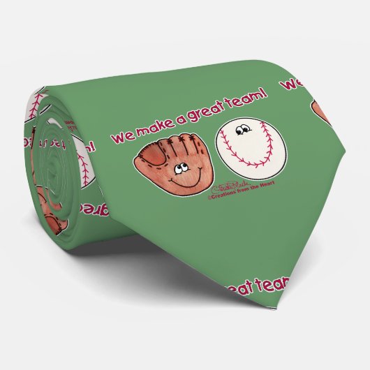 Baseball Glove Team Krawatte (Gerollt)