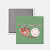 Baseball Glove Team Magnet (Vorderseite/Rückseite)