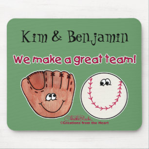 Baseball Glove Team Mousepad