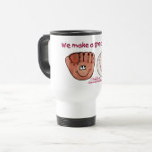 Baseball Glove Team Reisebecher (Vorderseite Links)