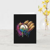 Baseball Glove Tropfen Funny Graphic Karte (Gelbe Blume)