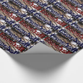 Baseball Glove und Ball Graphics Geschenkpapier (Ecke)