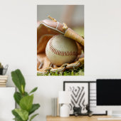 Baseball Glove und Ball Poster (Heimbüro)