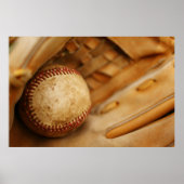 Baseball Glove und Ball Poster (Vorne)