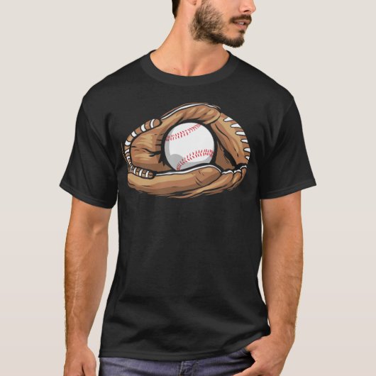 Baseball Glove with Baseball america baseball T-Shirt (Vorderseite)