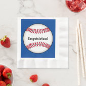 Baseball Glückwunsch Serviette (Beispiel)