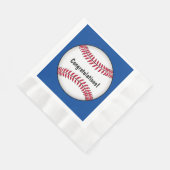 Baseball Glückwunsch Serviette (Ecke)