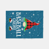 Baseball-Gnome-Buffalo-Kariert passend Fleecedecke (Vorderseite (Horizontal))