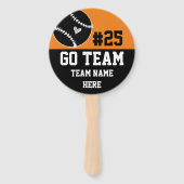 Baseball Go Team Spirit One Foto Orange Fächer (Rückseite)