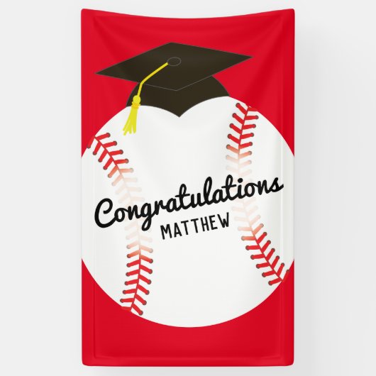 Baseball-Graduiertensport Banner (Vertikal)