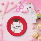 Baseball-Graduiertensport Pappteller (Party)