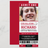 Baseball-Graduierungspartei lädt ein Einladung (Vorne/Hinten)